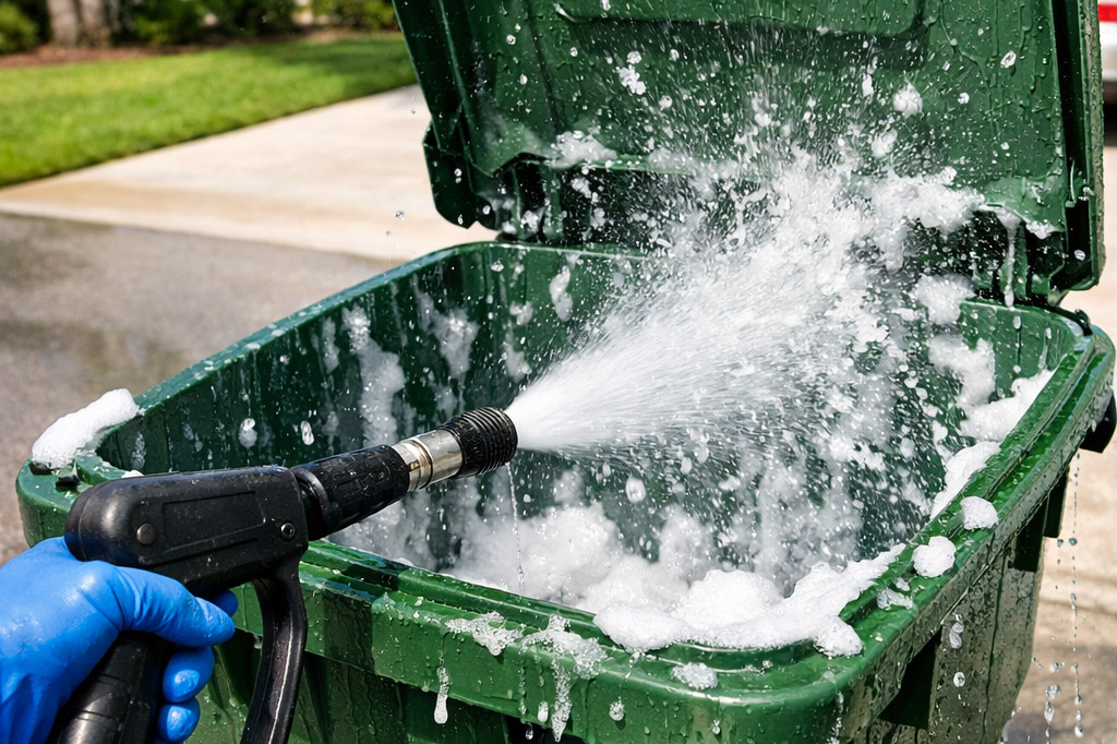 Trash bin sanitization service in Kendall FL